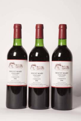 (3) 1986 Mount Mary Vineyard Lilydale Cabernets, Yarra