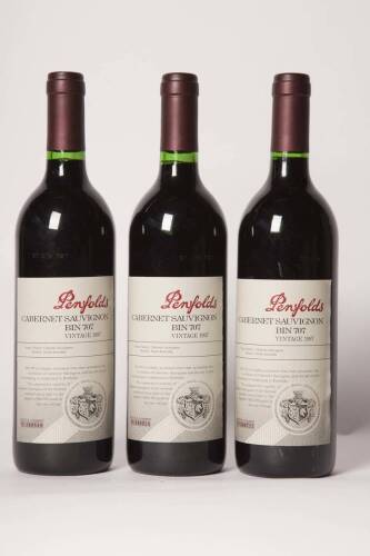 (3) 1997 Penfolds Bin 707 Cabernet Sauvignon, South Australia