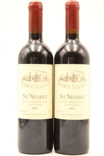 (2) 2010 St Nesbit Cabernet Merlot Petit Verdot, Auckland