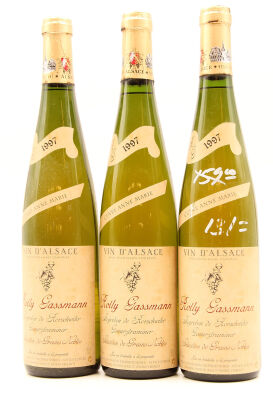 (3) 1997 Rolly Gassmann Gewurztraminer Stegreben de Rorschwihr Sélection de Grains Nobles, Alsace