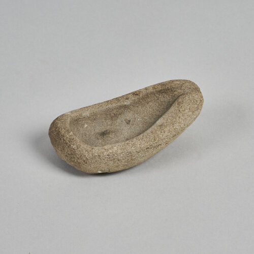 An Oceanic Stone Oil Lamp