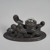 A Rare Late 19th Century Māori Carved Kauri Figural Inkwell - 2