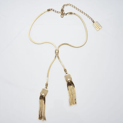Lanvin Tassel Bolo Necklace