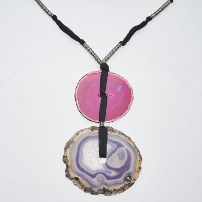 Yves Saint Laurent Agate Necklace