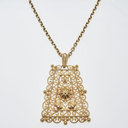 Trifari Filigree Necklace