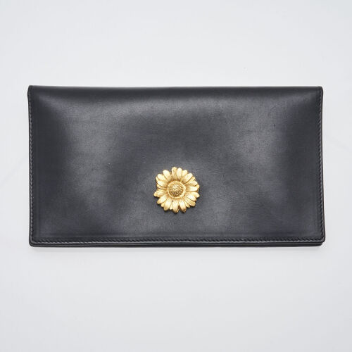 Escada Black Leather Wallet
