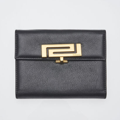 Versace Black Leather Wallet