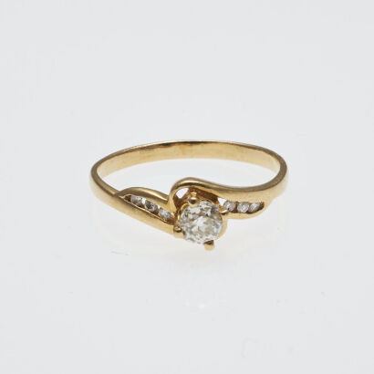 22ct Vintage Diamond Ring