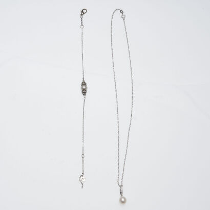 Michael Hill Pearl Pendant and Swarovski Bracelet