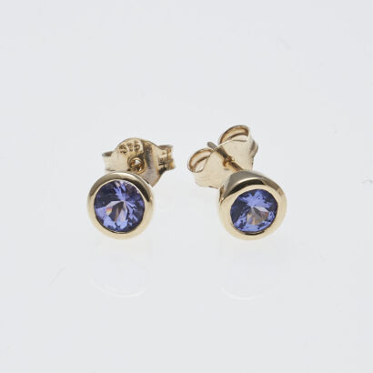 9ct Tanzanite Stud Earrings