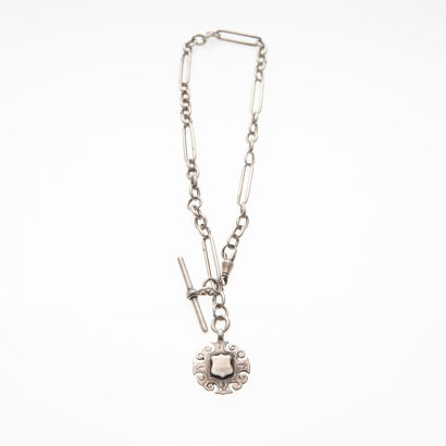 Antique Silver Fob Chain