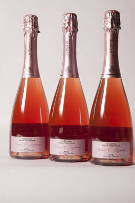 (3) NV&nbsp;Il Conte Prandone Venere Azzurra Extra Dry Sparkling Rose, Marche Italy