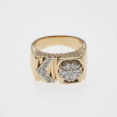 14ct Men's Diamond Ring
