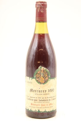 (1) 1980 Bouchard Ainé & Fils Mercurey Confrerie des Chevaliers du Tastevin Label, Cote Chalonnaise