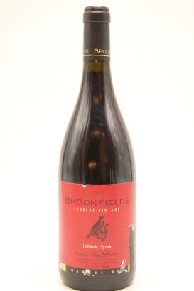 (1) 2001 Brookfields Hillside Syrah, Hawke's Bay