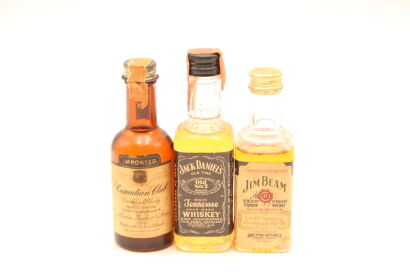 (1) Selection of 3 Canadian and American Whisky Miniatures, circa 1980s, sold as One Lot