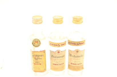 (1) Selection of 3 London Gin Miniatures, circa 1940s, sold as One Lot