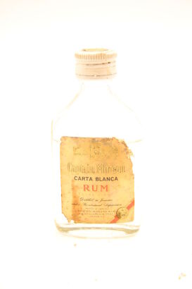 (1) Captain Morgan Carta Blanca Rum Miniatures, circa 1950s