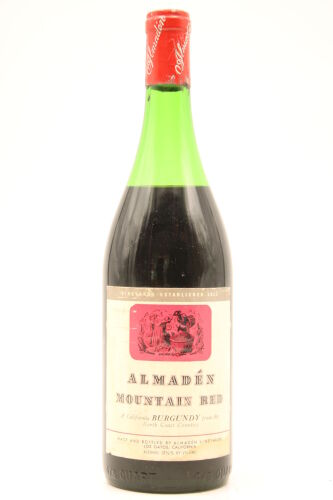 (1) 1957 Almaden Vineyards Mountain Red Burgundy, California (MS)