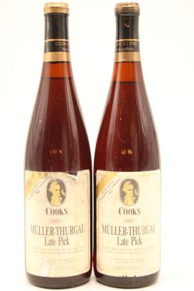 (2) 1983 Cooks Muller Thurgau Late Pick, Auckland