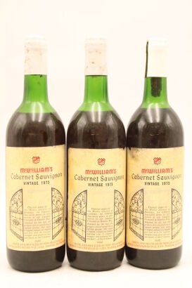 (3) 1973 McWilliams Cabernet Sauvignon (Tom McDonald), Hawkes Bay (CRC)