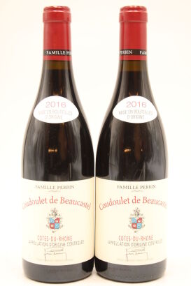 (2) 2016 Chateau de Beaucastel Cotes du Rhone Coudoulet de Beaucastel, Rhone