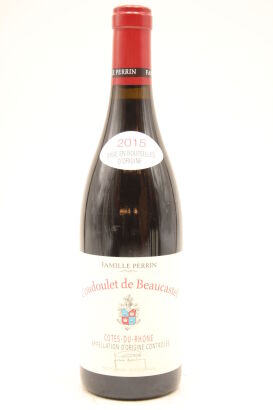 (1) 2015 Chateau de Beaucastel Cotes du Rhone Coudoulet de Beaucastel, Rhone [JR17.5]