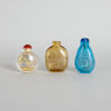 Three Chinese Peking Glass Snuff Bottles