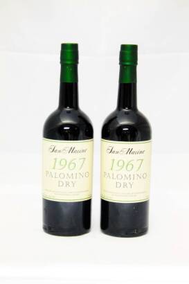 (2) 1967 San Marino (Kumeu River) Palamino Dry Sherry