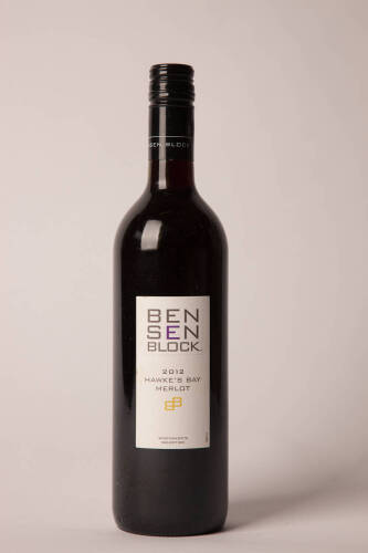 (1) 2012 Bensen Block Merlot, Hawkes Bay