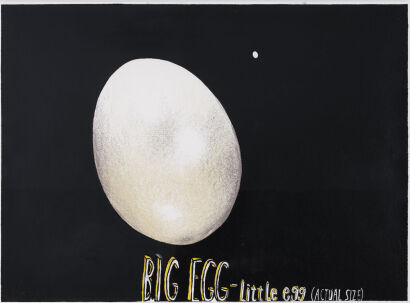 DICK FRIZZELL Big Egg- Little Egg (Actual Size)