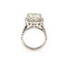 5.07 Radiant diamond cluster ring, double claw set with a radiant cut diamond centre of estimated weight. The decorative halo, shoulders and basket are claw set with thirty-two round brilliant cut diamonds of estimated total weight 0.93 carats. 18ct white - 2