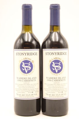 (2) 1996 Stonyridge Vineyard Larose, Waiheke [BC96]