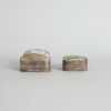 Two Chinese Famille Rose Tile Inlaid Silver Boxes - 2
