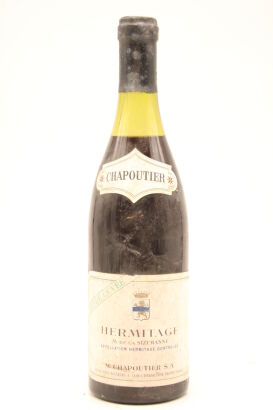 (1) M. Chapoutier Hermitage Monier de la Sizeranne, Rhone circa 1970's (Vintage Unknown) ♦