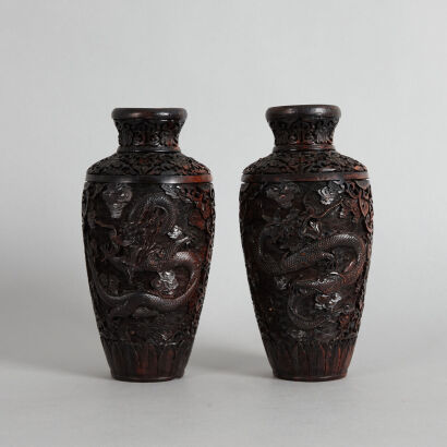 A Pair of Oriental Vases