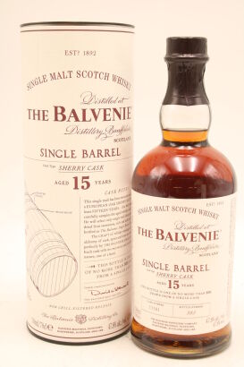 (1) Balvenie 15 Year Old Single Barrel Sherry Cask, 47.8% ABV, 700ml