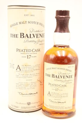 (1) Balvenie 17 Year Old Peated Cask, 43% ABV, 700ml