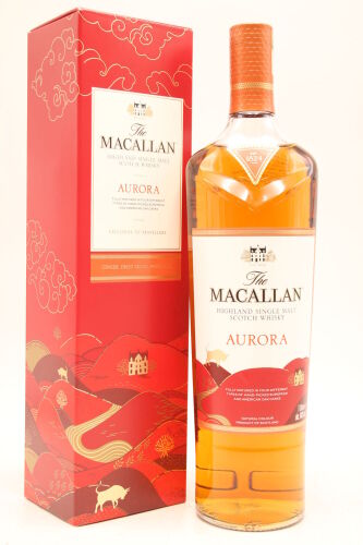 (1) The Macallan Aurora Single Malt Whisky, Lunar New Year of Ox 2021, 40% ABV, 1000ml