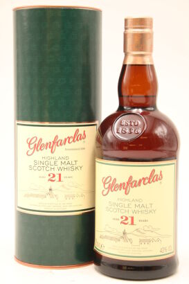 (1) Glenfarclas 21 YO Single Malt Scotch Whisky, 43% ABV, 700ml