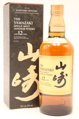 (1) Yamazaki 12 Year Old Single Malt Japnese Whisky,43% ABV, 700ml