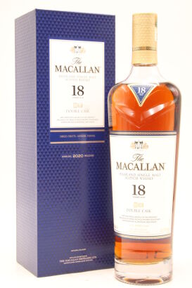 (1) The Macallan 18 Year Old Double Cask Single Malt Whisky, 43% ABV, 700ml