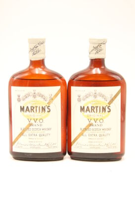 (2) Martin's Original V.V.O Blended Scotch Whisky 1/2 bottles, circa 1953