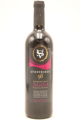 (1) 1998 Stonyridge Vineyard Merlot, Hawke's Bay