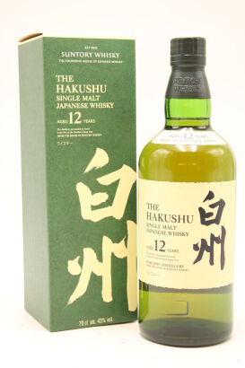 (1) The Hakushu 12 Year Old Single Malt Japanese Whisky, 43% ABV, 700ml (GB)