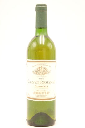 (1) 1988 Calvet Reserve Sauvignon Blanc, Bordeaux