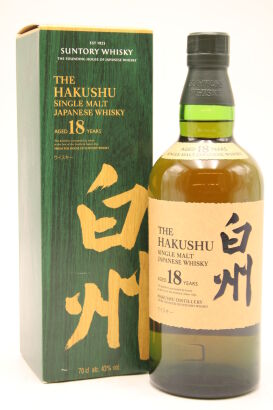 (1) The Hakushu 18 Year Old Single Malt Whisky, 43.5%ABV, 700ml (Old Edition)