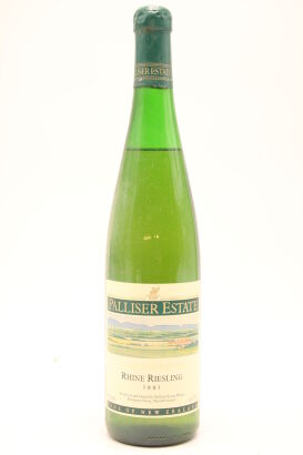 (1) 1991 Palliser Estate Rhine Riesling, Martinborough (CC)