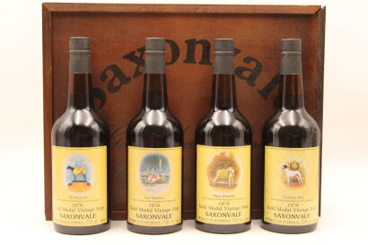 (1) 1979 Saxonvale Wines Greyhound Series Vintage Port, four bottles sold as one lot