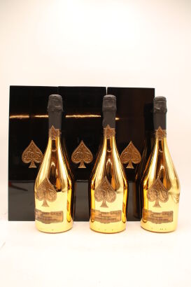 (3) NV Armand de Brignac Ace of Spades Gold Brut, Champagne (GB)